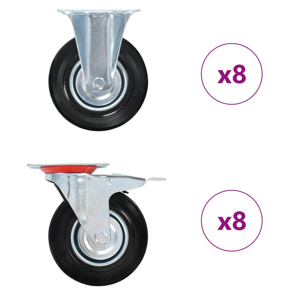 16 pcs Casters 125 mm