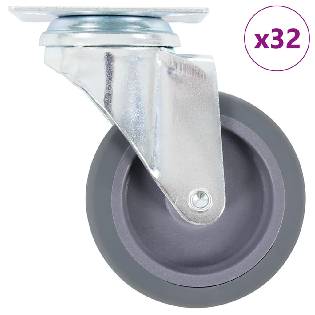 32 pcs Swivel Casters 75 mm