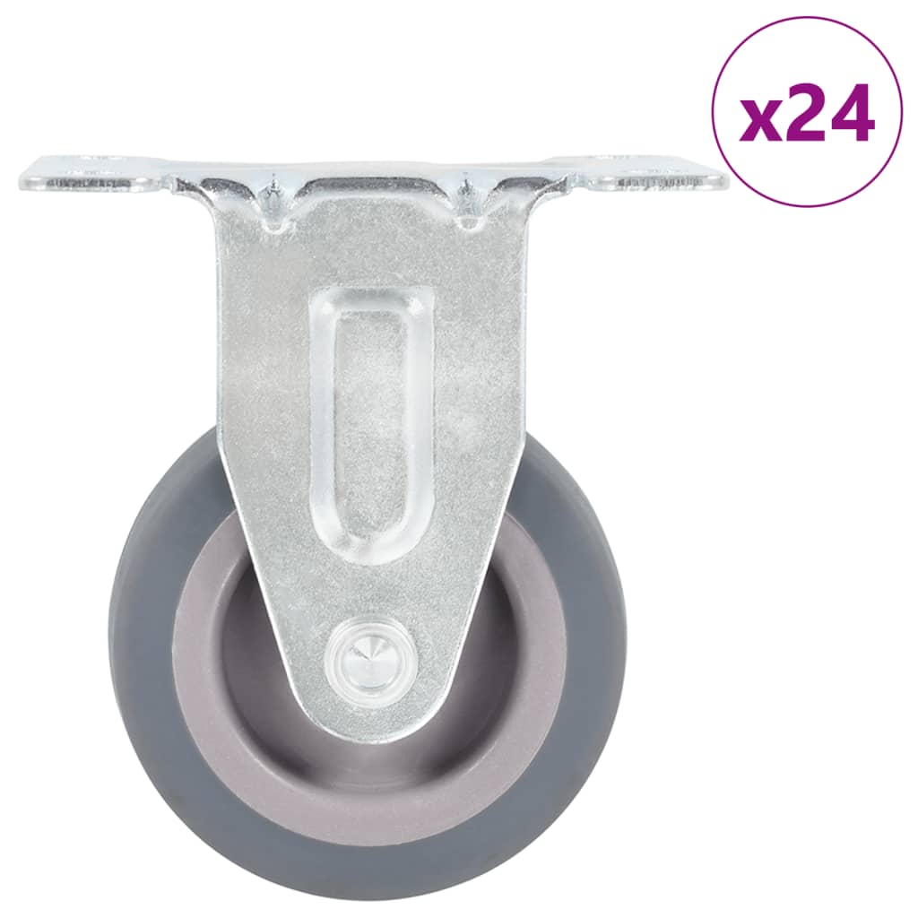 24 pcs Fixed Casters 50 mm