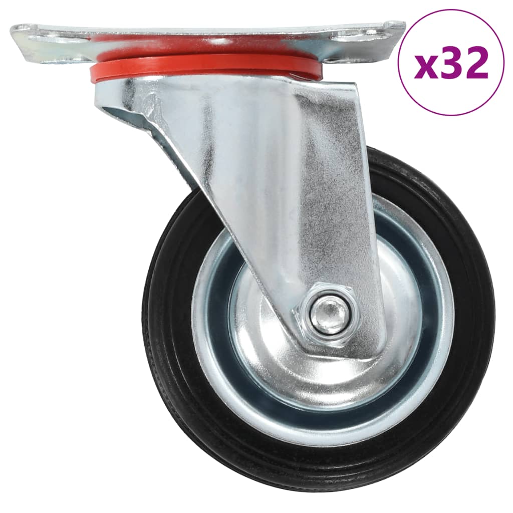 32 pcs Swivel Casters 75 mm