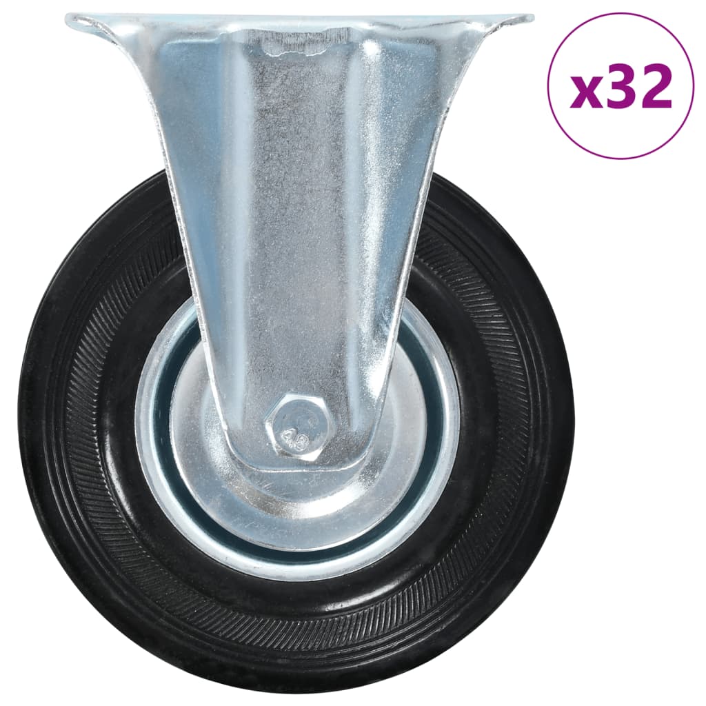 32 pcs Fixed Casters 125 mm