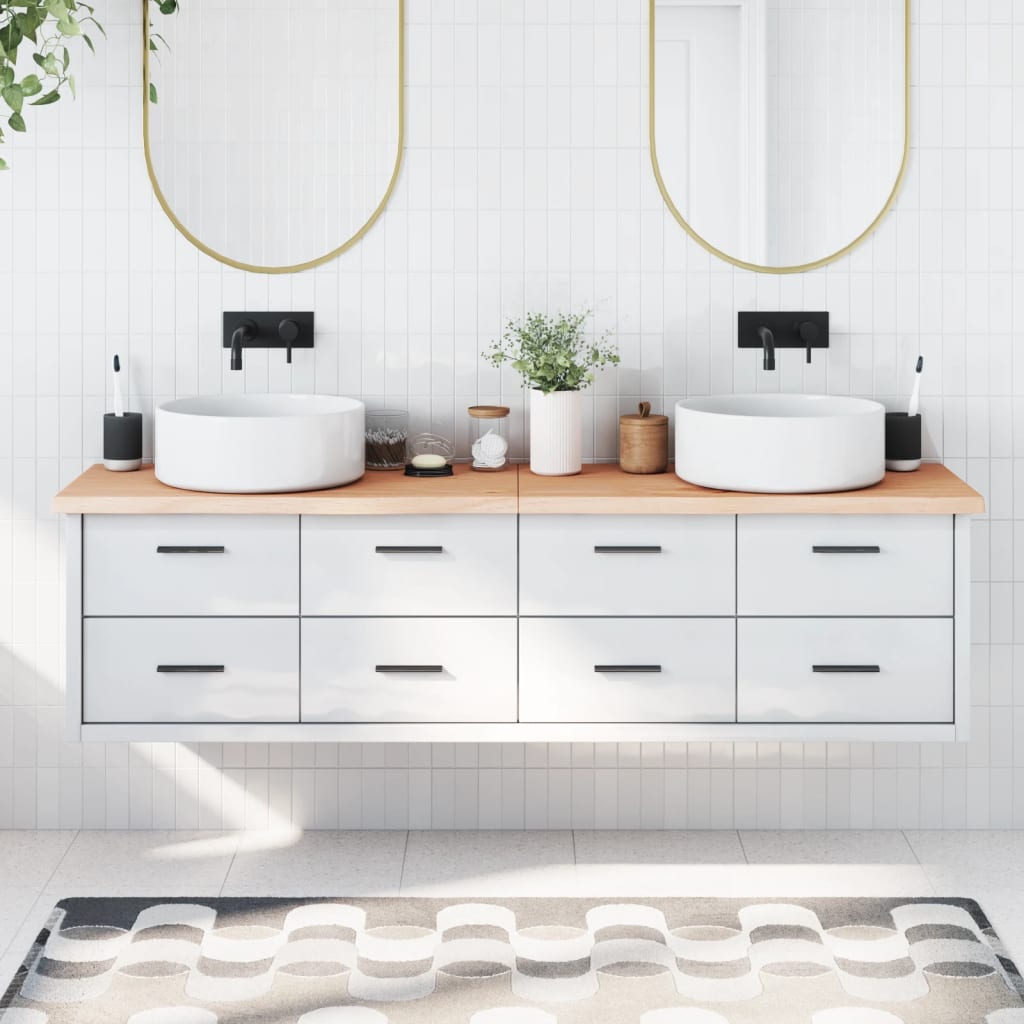 Bathroom Countertop 180x30x(2-4) cm Untreated Solid Wood