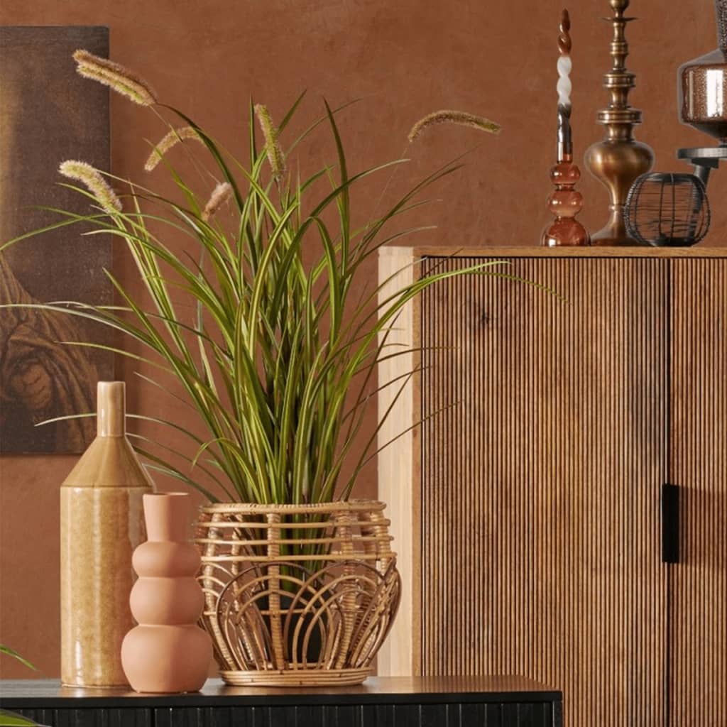 Emerald Artificial Cattails Grass 85 cm in Pot