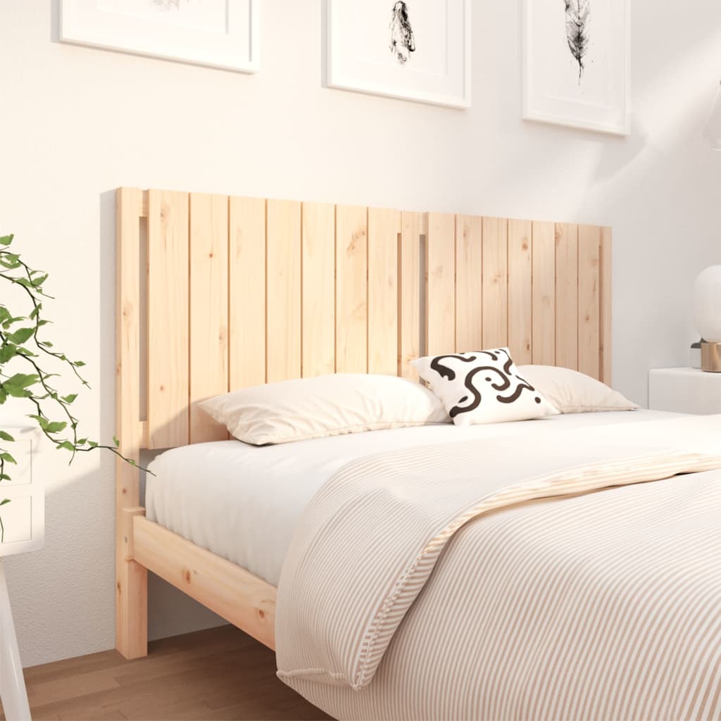 Bed Headboard 155.5x4x100 cm Solid Wood Pine