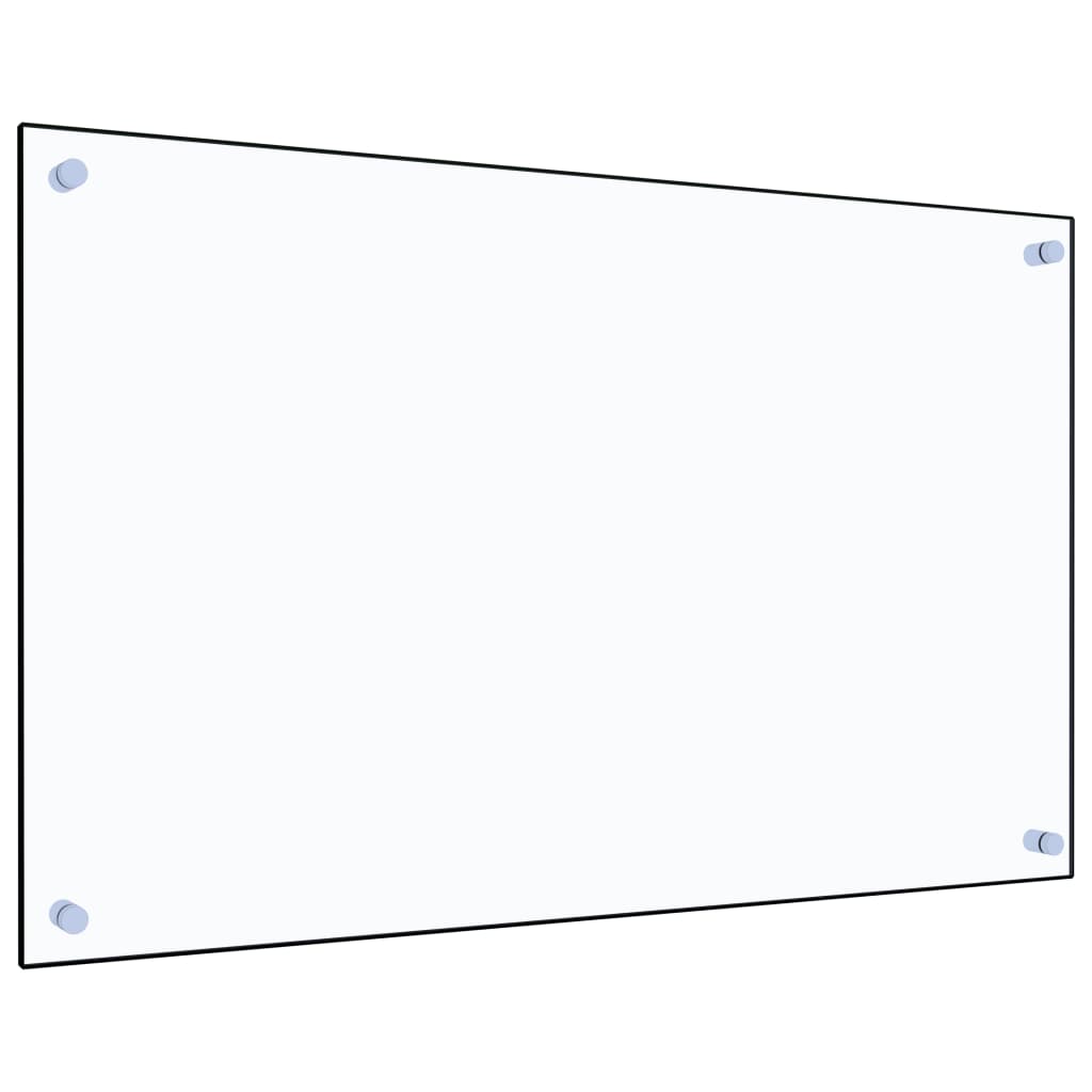 Kitchen Backsplash Transparent 80 x 50 cm Tempered Glass