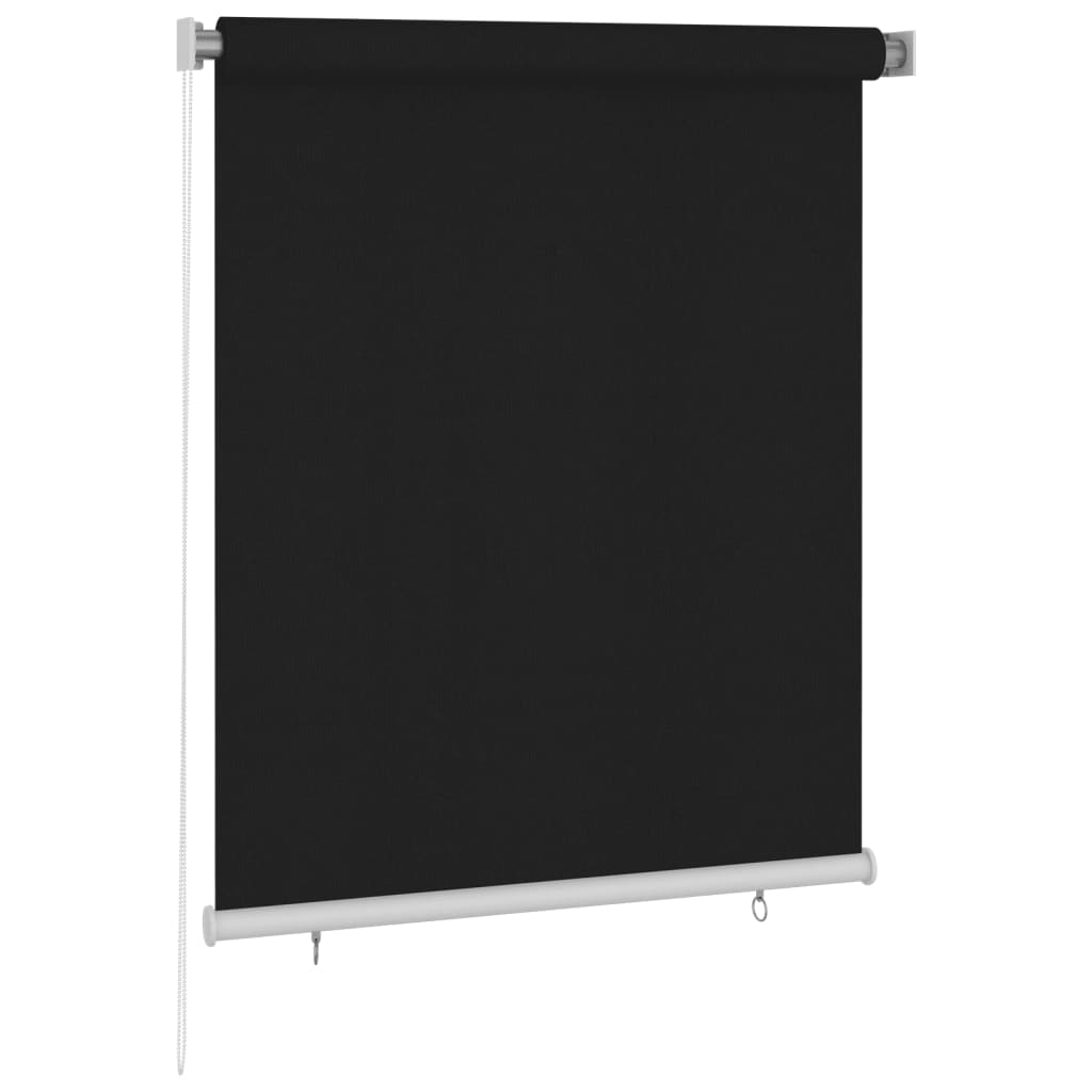 Outdoor Roller Blind 120x140 cm Black