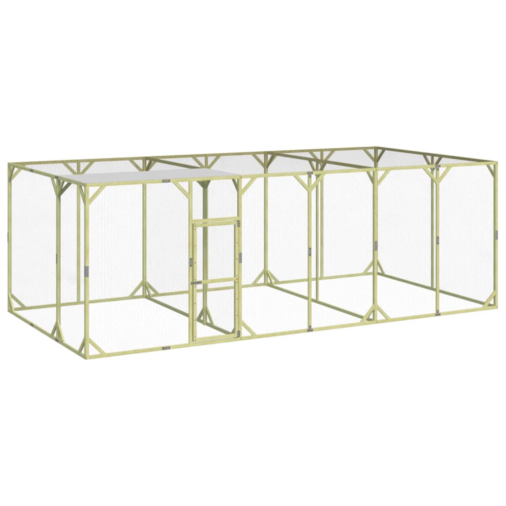 Chicken Coop 600x300x200 cm Impregnated Solid Wood Pine