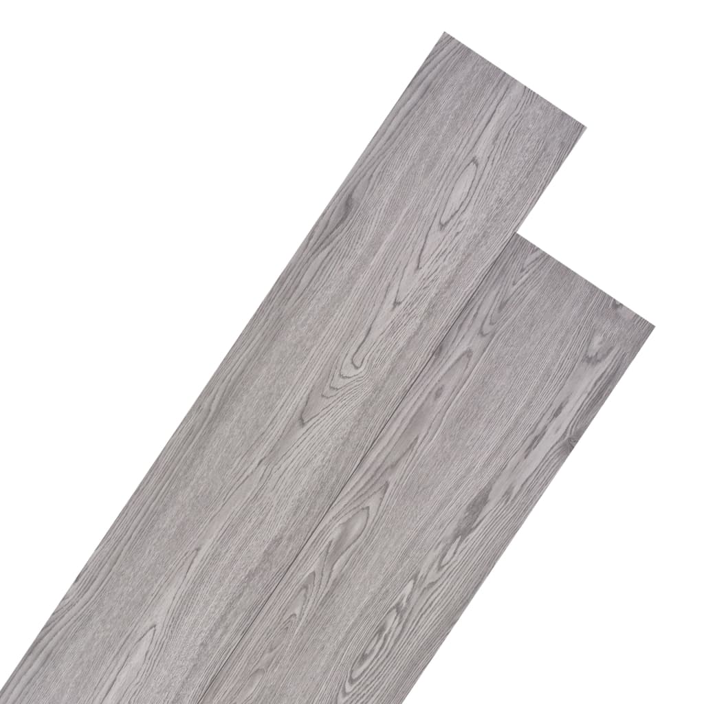 Non Self-adhesive PVC Flooring Planks 4.46 m² 3 mm Dark Grey