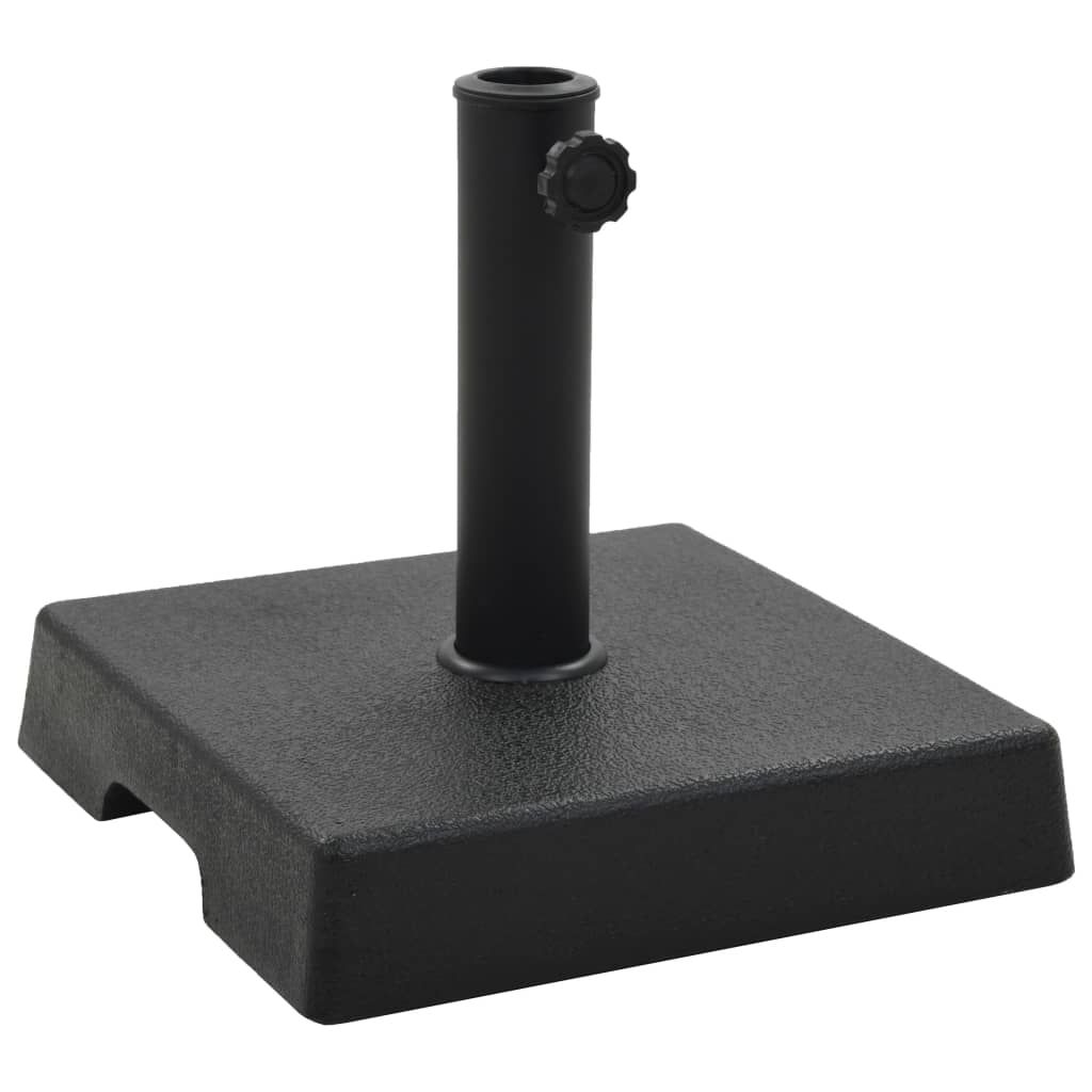 Parasol Base Square Polyresin 8 kg Black