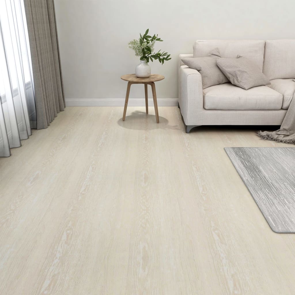 Self-adhesive Flooring Planks 20 pcs PVC 1.86 m² Beige