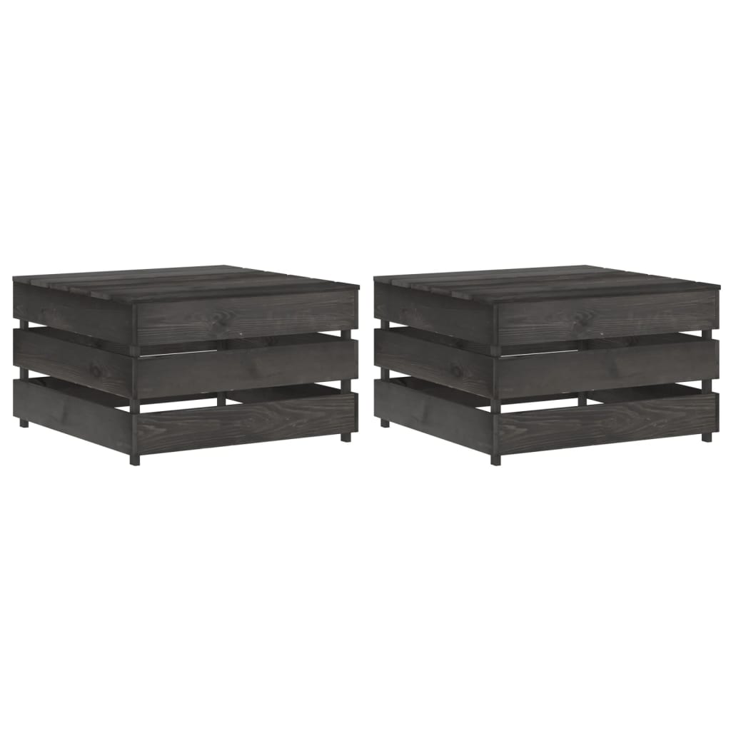 Garden Pallet Tables 2 pcs Impregnated Pinewood