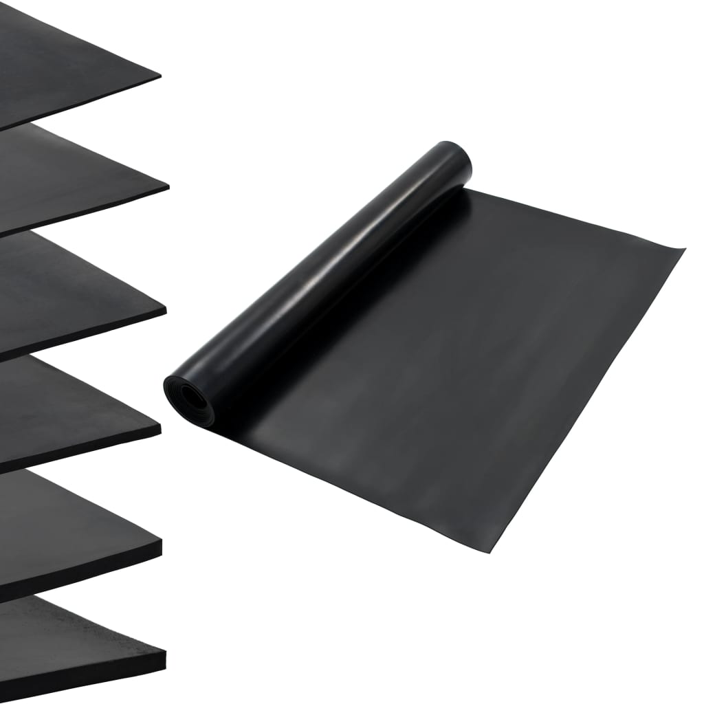 Floor Mat Anti-Slip Rubber 1.2x5 m 3 mm Smooth