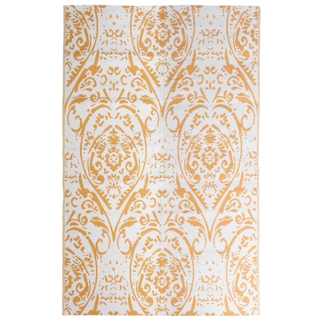 Outdoor Carpet ARAKIL Orange and White 190x290 cm PP