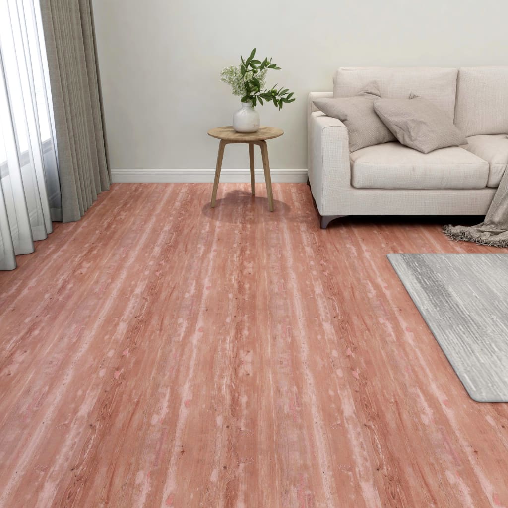 Self-adhesive Flooring Planks 55 pcs PVC 5.11 m² Red