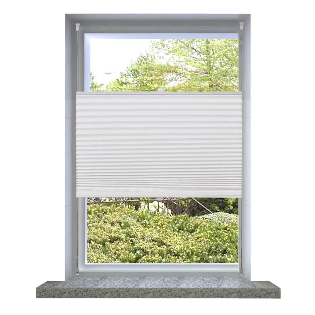 Plisse Blind 70x100cm White Pleated Blind