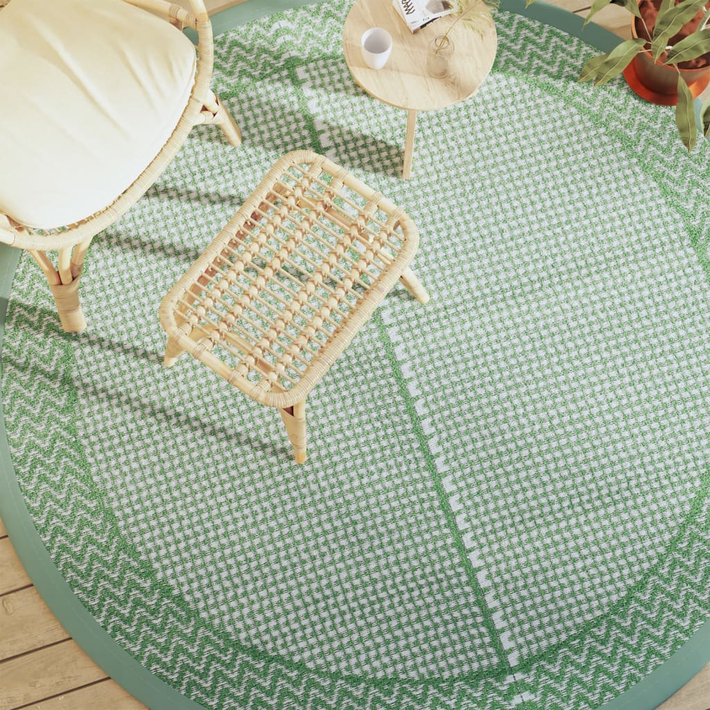 Outdoor Carpet ARAKIL Green Ø200 cm PP