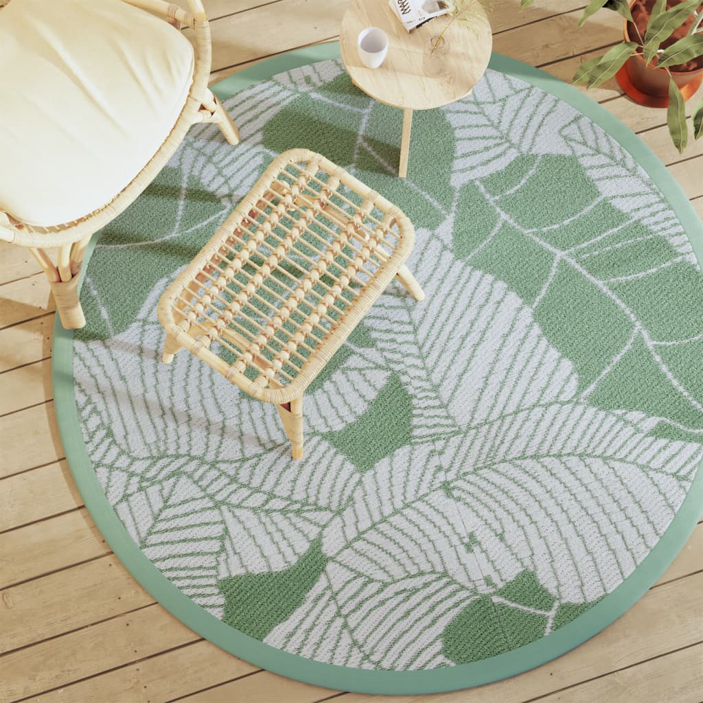 Outdoor Carpet ARAKIL Green Ø160 cm PP
