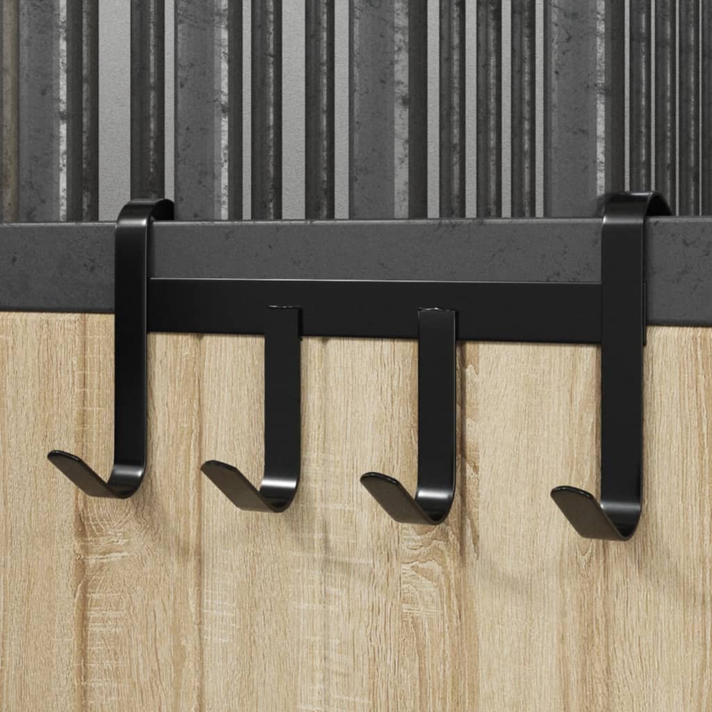 Bridle Hanger with 4 hooks Black Steel