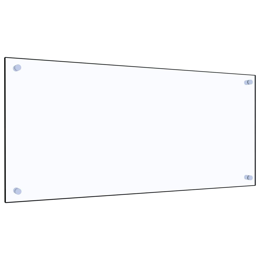 Kitchen Backsplash Transparent 90 x 40 cm Tempered Glass