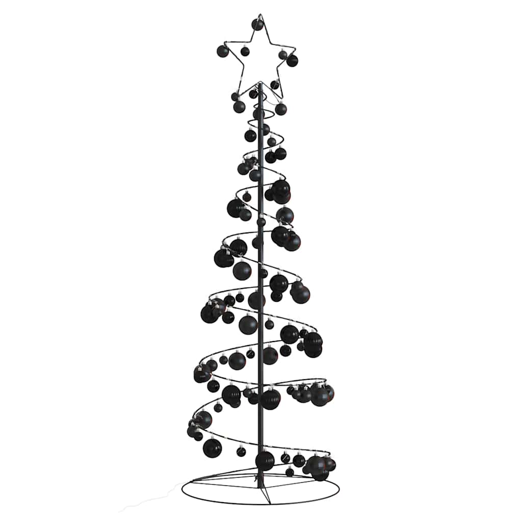 LED Christmas Tree with Baubles 100 LEDs Warm White 150 cm