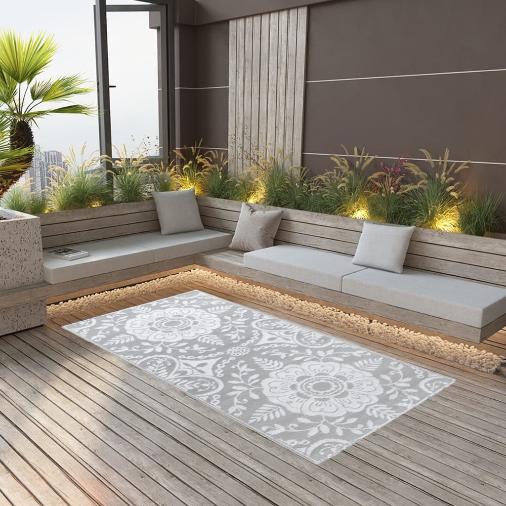 Outdoor Carpet ARAKIL Light Grey 80x150 cm PP