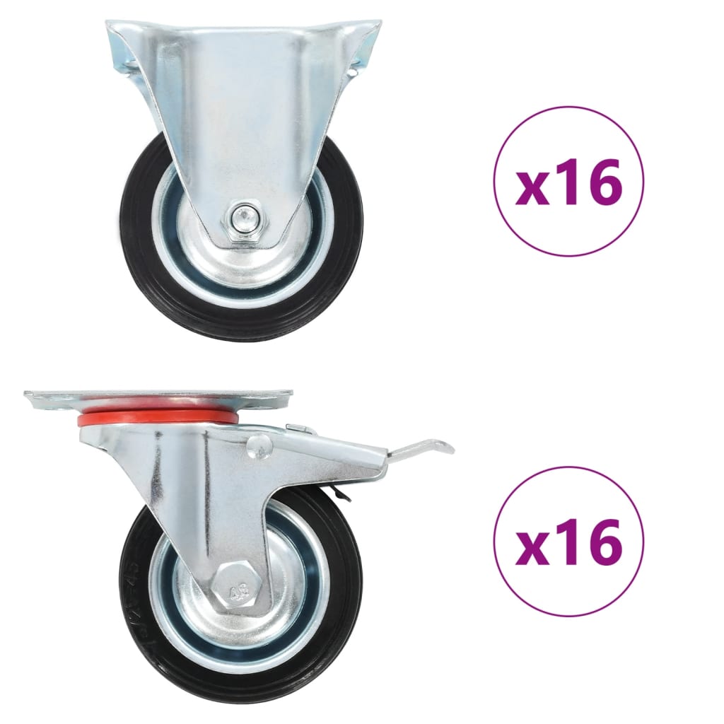 32 pcs Casters 75 mm