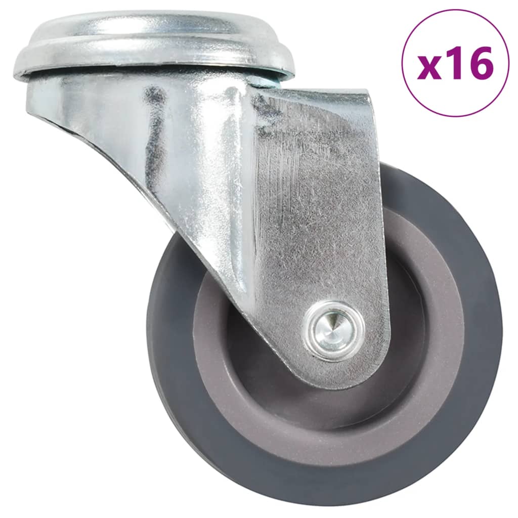 16 pcs Bolt Hole Swivel Casters 50 mm