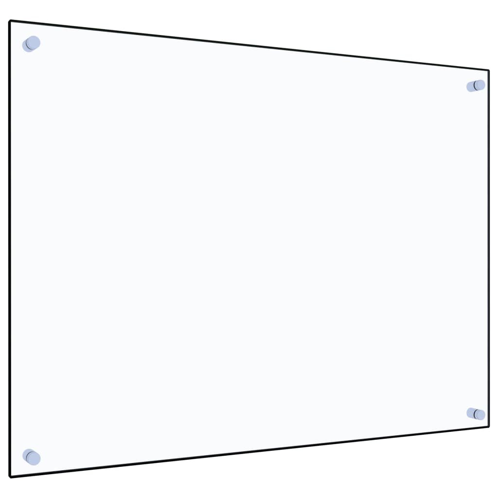 Kitchen Backsplash Transparent 80 x 60 cm Tempered Glass