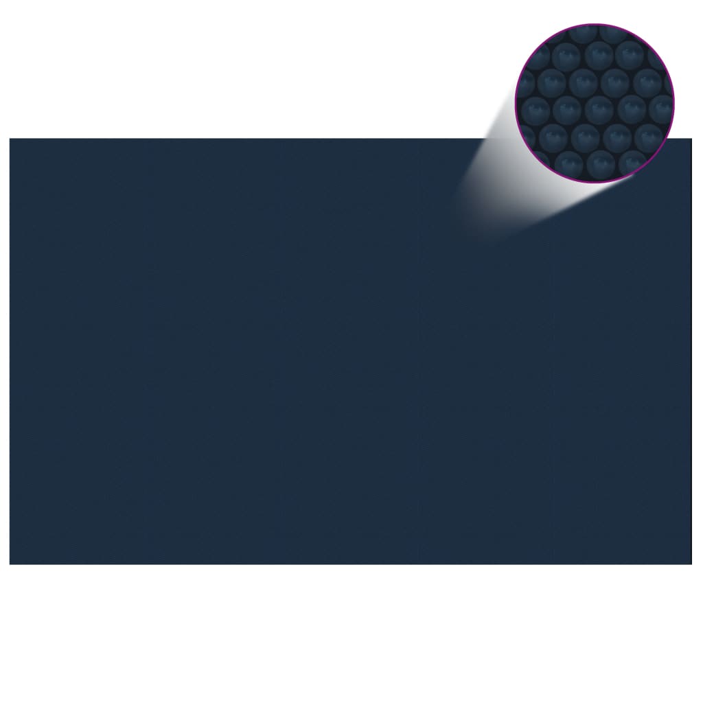 Floating PE Solar Pool Film 800x500 cm Black and Blue