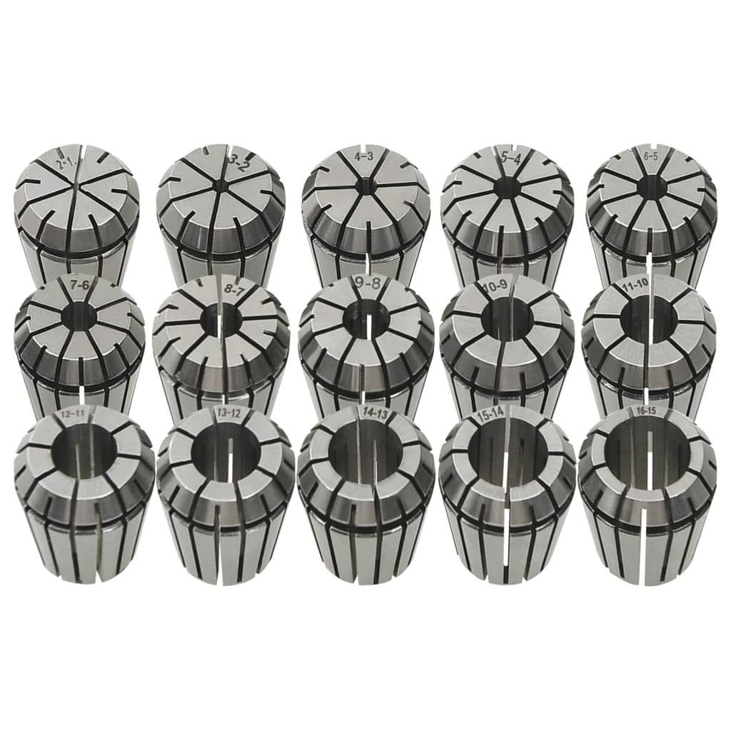 ER25 Collets 15 pcs Turning Tool Set