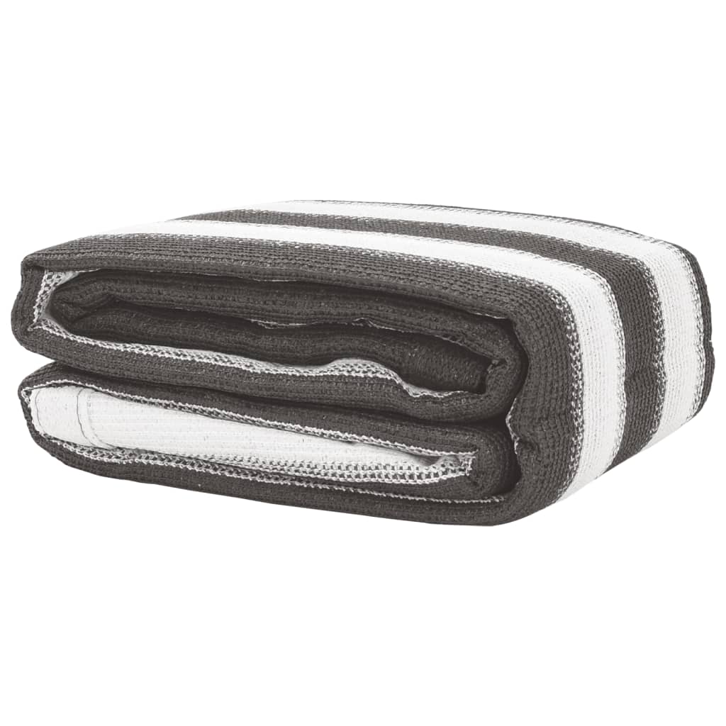 Tent Carpet 250x350 cm Anthracite and White