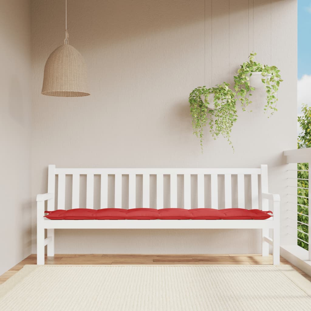 Garden Bench Cushion Red 200x50x7 cm Oxford Fabric