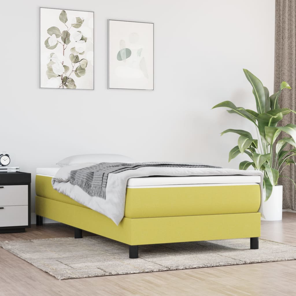 Pocket Spring Bed Mattress Green 100x200x20 cm Fabric
