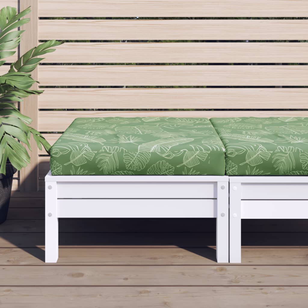 Pallet Cushion Leaf Pattern 60x60x8 cm Oxford Fabric