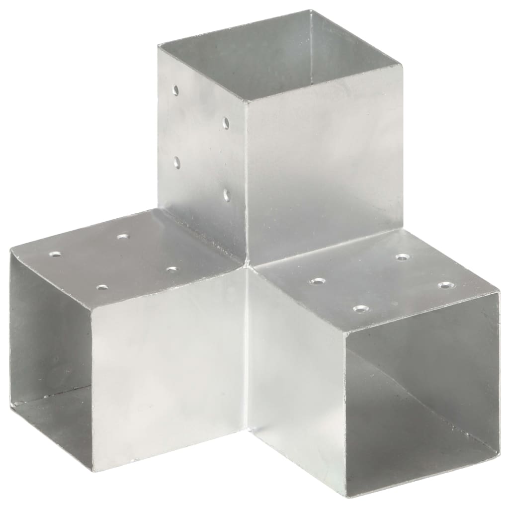 Post Connector Y Shape Galvanised Metal 101x101 mm