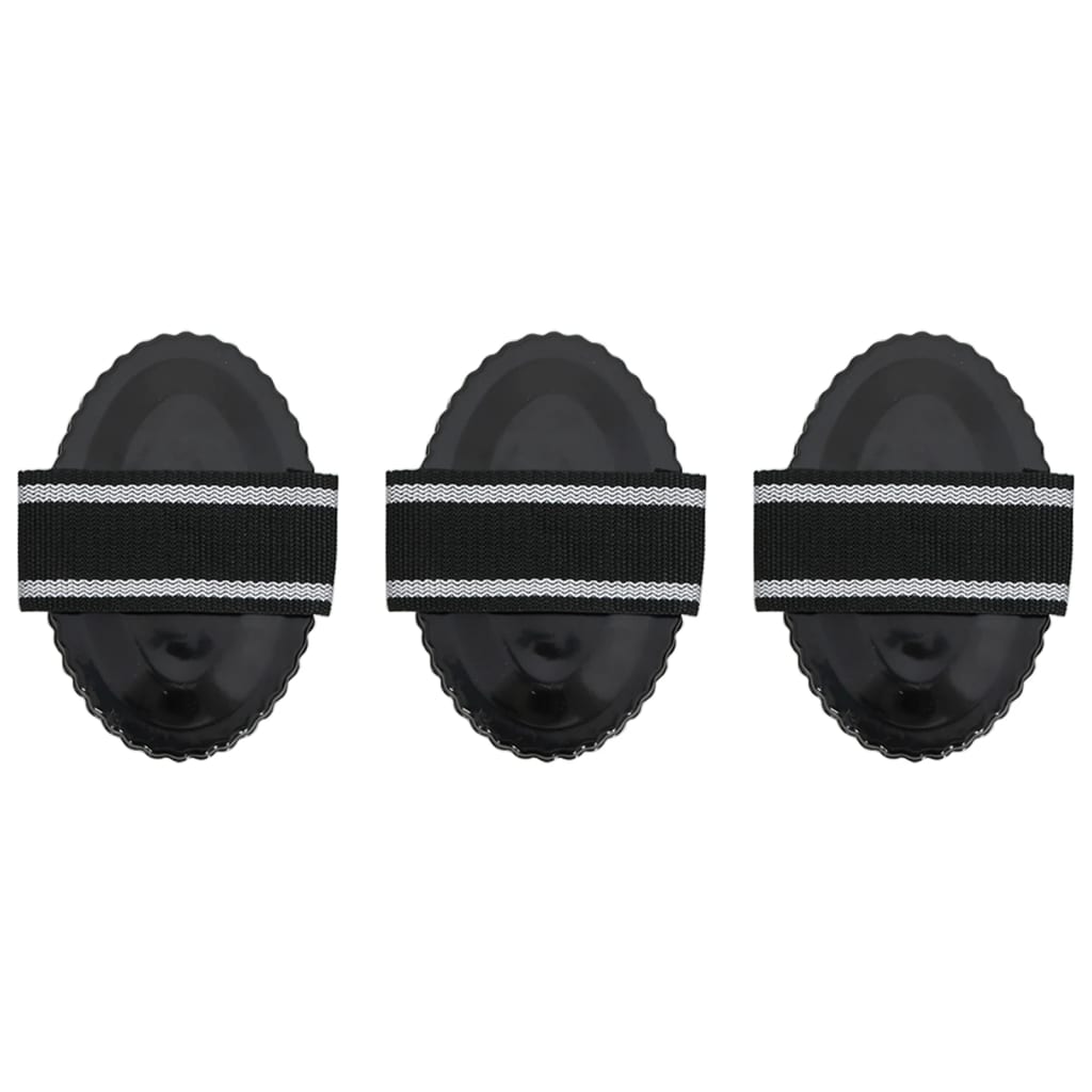 Curry Combs 3 pcs Black Steel