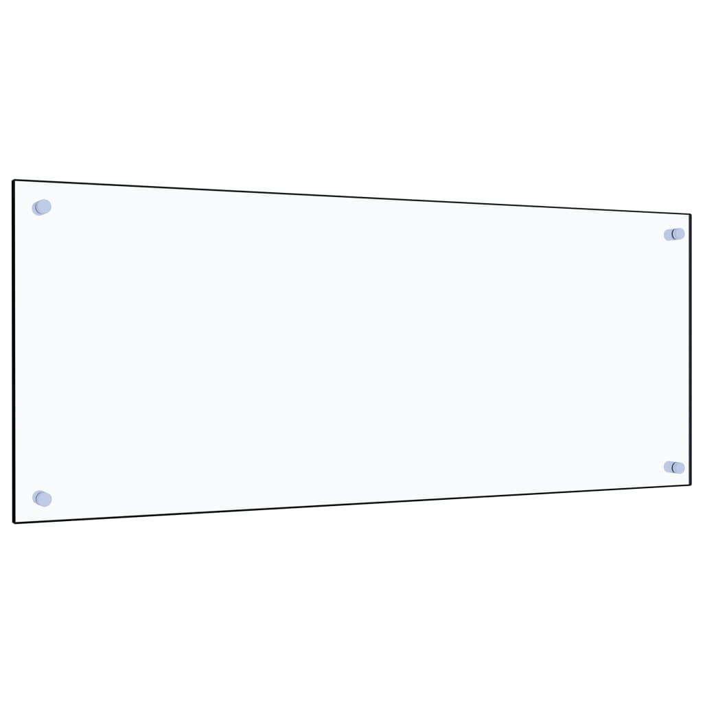Kitchen Backsplash Transparent 100 x 40 cm Tempered Glass