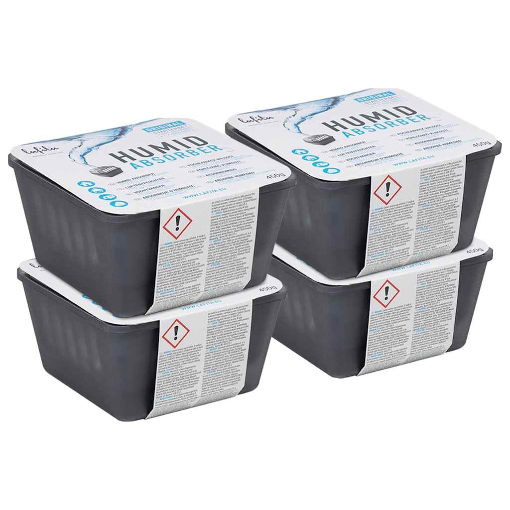 Moisture Absorbers with Refill Bags 4 pcs 450 g
