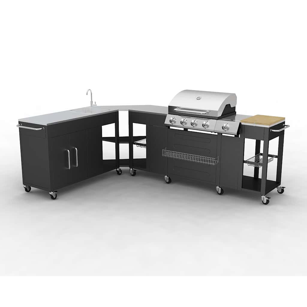 Gas Barbecue Grill 4+1 Cooking Zone