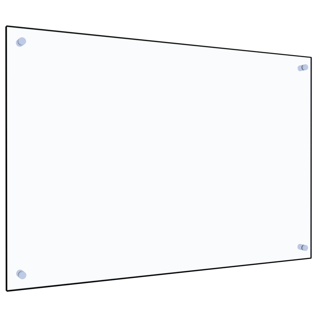 Kitchen Backsplash Transparent 90 x 60 cm Tempered Glass
