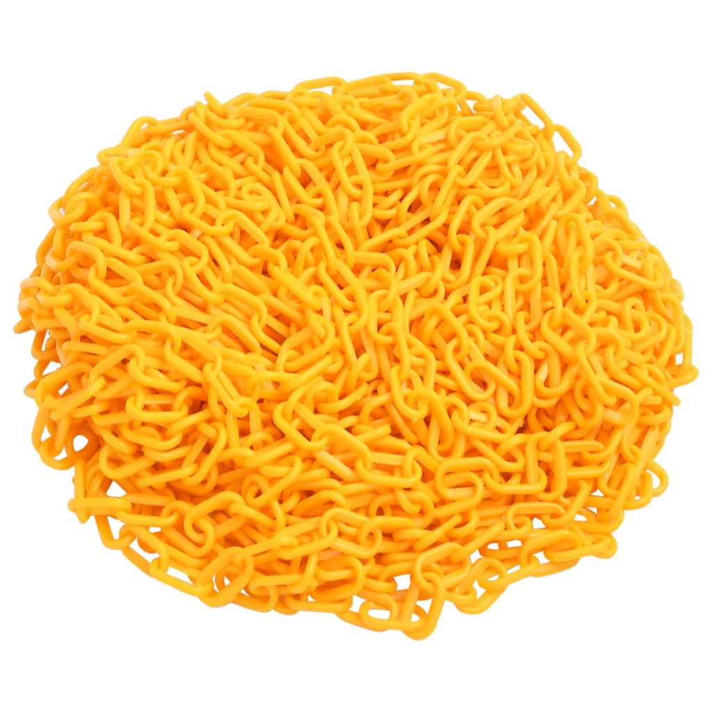 Warning Chain Yellow 100 m Ø6 mm Plastic