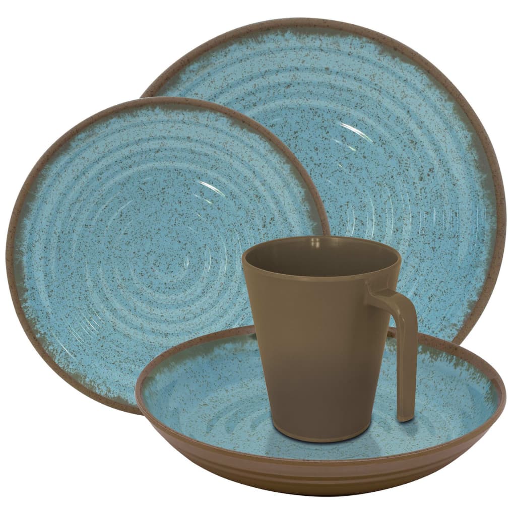 Eurotrail Tableware Ocean 16 pcs Melamine Blue
