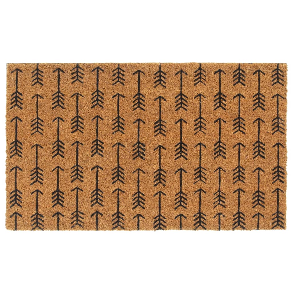 Door Mat Natural 45x75 cm Tufted Coir
