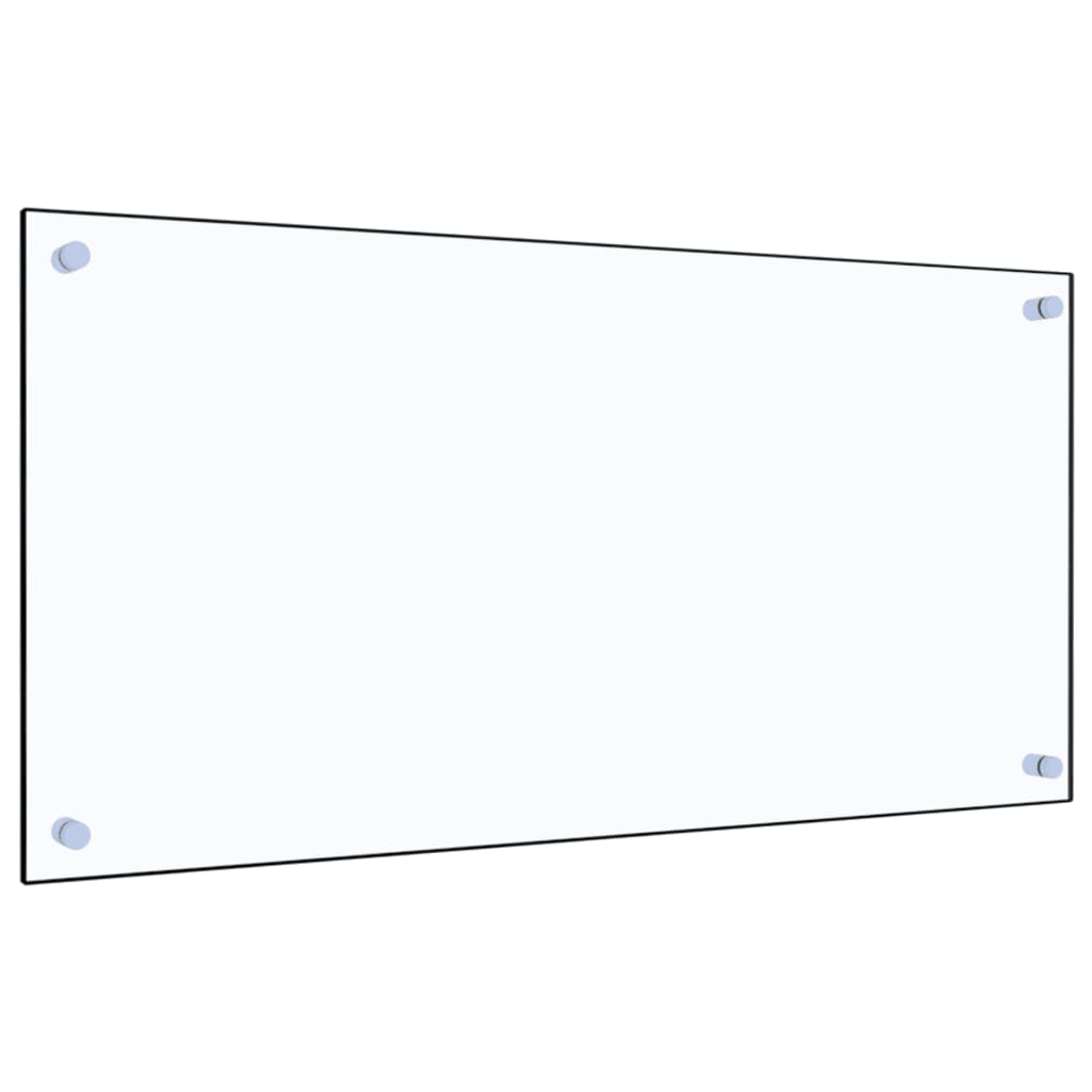 Kitchen Backsplash Transparent 80 x 40 cm Tempered Glass