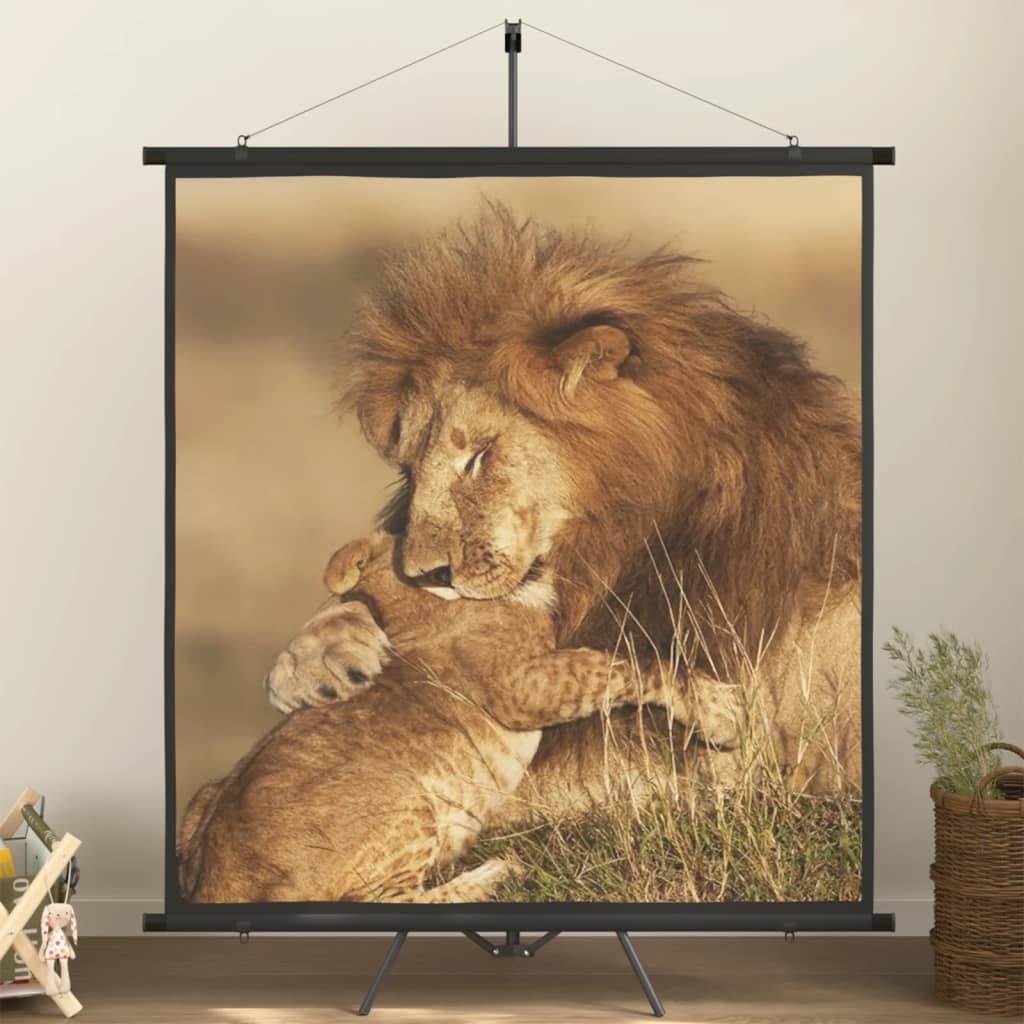 Projection Screen with Tripod 81" 1:1