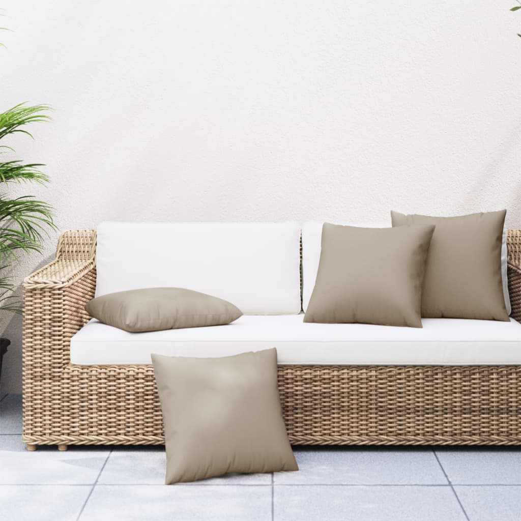 Sofa Cushions 4 pcs Taupe 50x50 cm Fabric