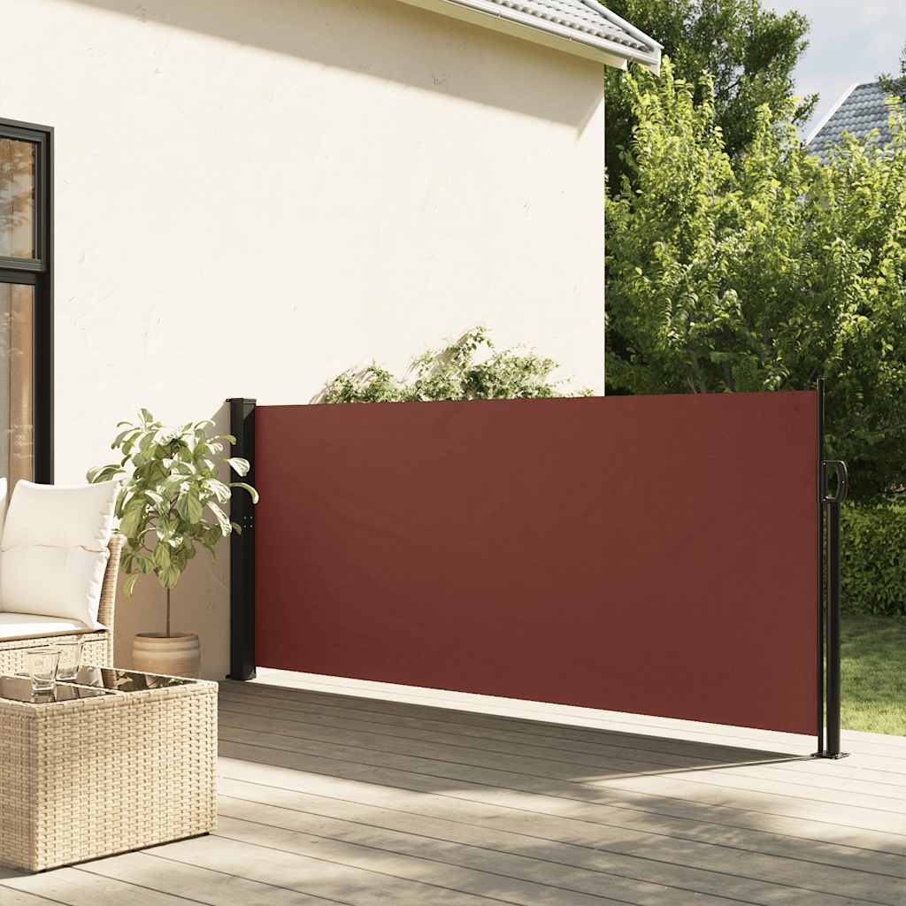 Retractable Side Awning Brown 100x300 cm